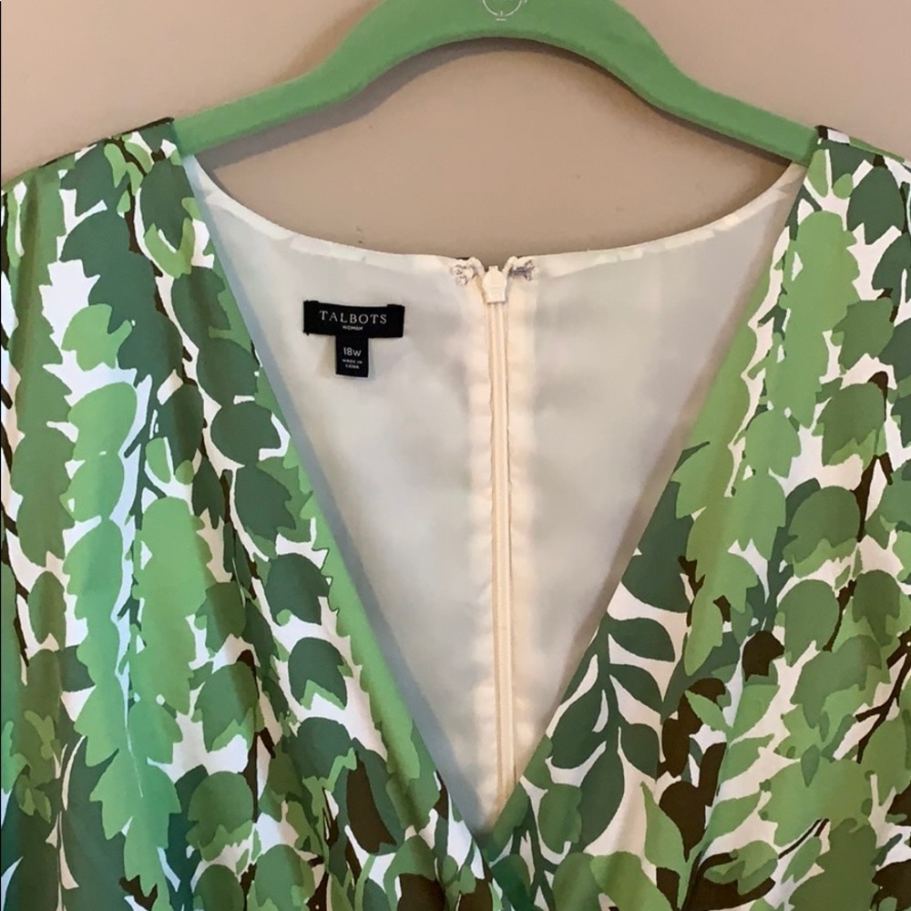 Jungle safari Talbots dress, size 18 NWOT